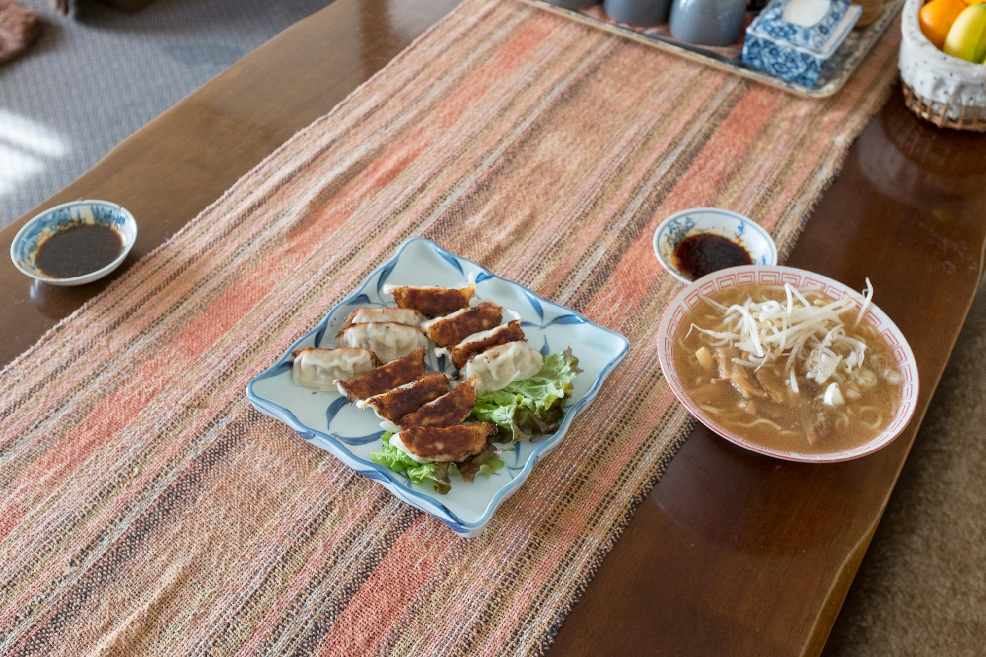 โฮมสเตย์ และ เรียนภาษาญี่ปุ่น อาหารที่โฮสต์ทำ